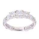 Platinum 2.25ct Diamond Trilogy Ring