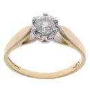 18ct Yellow Gold 0.40ct Brilliant Cut Diamond Solitaire Ring