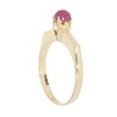 14ct Yellow Gold Ruby Single Stone Ring
