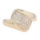 14ct Yellow Gold Cubic Zirconia Ring