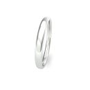 18ct White Gold 2.5mm Slight Court Wedding Band