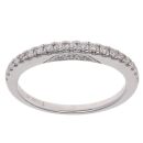 18ct White Gold 0.25ct Brilliant Cut Diamond Half Eternity Ring