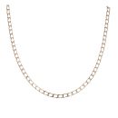 9ct Yellow Gold Square Curb Chain 18"