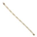 9ct Yellow Gold Fancy Bracelet 7.5"