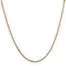 9ct Yellow Gold Curb And Infinity Links Chain 18"