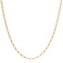9ct Yellow Gold Oval Belcher Chain 18"