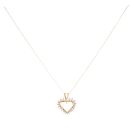 18ct Yellow Gold 0.50ct Diamond Heart Pendant And Chain 18"