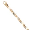 9ct Yellow Gold Gate Bracelet 8"