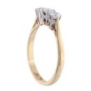 9ct Yellow Gold 0.50ct Diamond Trilogy Ring