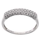 9ct White Gold 0.33ct Diamond Half Eternity Ring