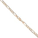 9ct Yellow Gold Figaro Chain 18"