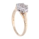 9ct Yellow Gold 0.50ct Diamond Cluster Ring