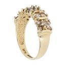 9ct Yellow Gold 0.90ct Brown Brilliant Cut Diamond Ring