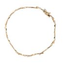 9ct Yellow Gold Curls Bracelet 7"