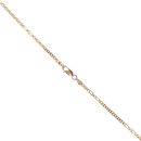 9ct Yellow Gold Fancy Figaro Style Chain 16"
