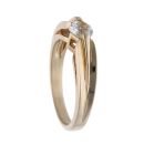 9ct Yellow Gold Cubic Zirconia Heart Ring