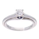 Vera Wang 18ct White Gold 0.30ct Diamond Solitaire Ring