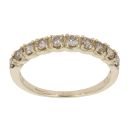 9ct Yellow Gold 0.50ct Brilliant Cut Diamond Half Eternity Ring