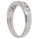 18ct White Gold 0.50ct Brilliant Cut Diamond Half Eternity Ring
