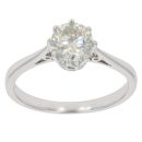 18ct White Gold 1.00ct Brilliant Cut Diamond Solitaire Ring
