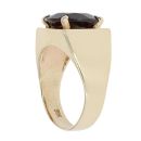 9ct Yellow Gold Garnet Signet Ring