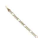 9ct Yellow Gold Figaro Bracelet 7.5"