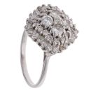 18ct White Gold 1.75ct Brilliant Cut Diamond Cluster Ring