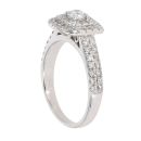 18ct White Gold 1.00ct Brilliant Cut Diamond Cluster Ring
