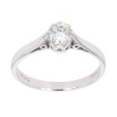 18ct White Gold 0.50ct Diamond Solitaire Ring