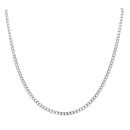 9ct White Gold Curb Chain 16"