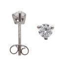 18ct White Gold 0.60ct Brilliant Cut Diamond Stud Earrings