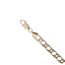9ct Yellow Gold Double Curb Bracelet 8"