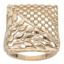 14ct Yellow Gold Patterned Ring