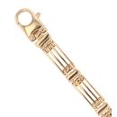9ct Yellow Gold Gate Bracelet 8"