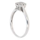 9ct White Gold 0.25ct Brilliant Cut Diamond Cluster Ring