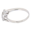 18ct White Gold 0.25ct Brilliant Cut Diamond Trilogy Ring