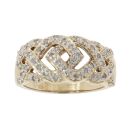 9ct Yellow Gold 0.35ct Diamond Fancy Ring