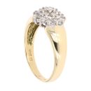 18ct Yellow Gold 0.50ct Brilliant Cut Diamond Cluster Ring