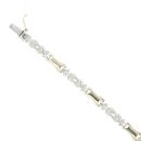 14ct Yellow And White Gold Fancy Bracelet 7.5"