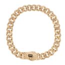 14ct Yellow Gold Monaco Classic Flex Lock Curb Bracelet 8.5"