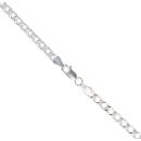 Silver Double Curb Chain 18" By Icesia