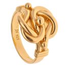 Silver Gold Plated Knot Ring