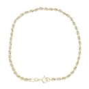 9ct Yellow Gold Rope Bracelet 7"