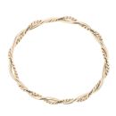 9ct Yellow Gold Twist Patterned Bangle