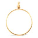 9ct Yellow Gold Tenth Krugerrand Pendant Mount - Plain
