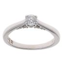 18ct White Gold 0.45ct Brilliant Cut Diamond Solitaire Ring