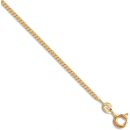 9ct Yellow Gold Diamond Cut Pendant Curb Chain