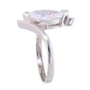 9ct White Gold Cubic Zirconia Marquise Ring