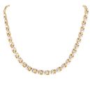9ct Yellow And White Gold Fancy Chain 16"