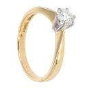 18ct Yellow Gold 0.51ct Diamond Solitaire Ring